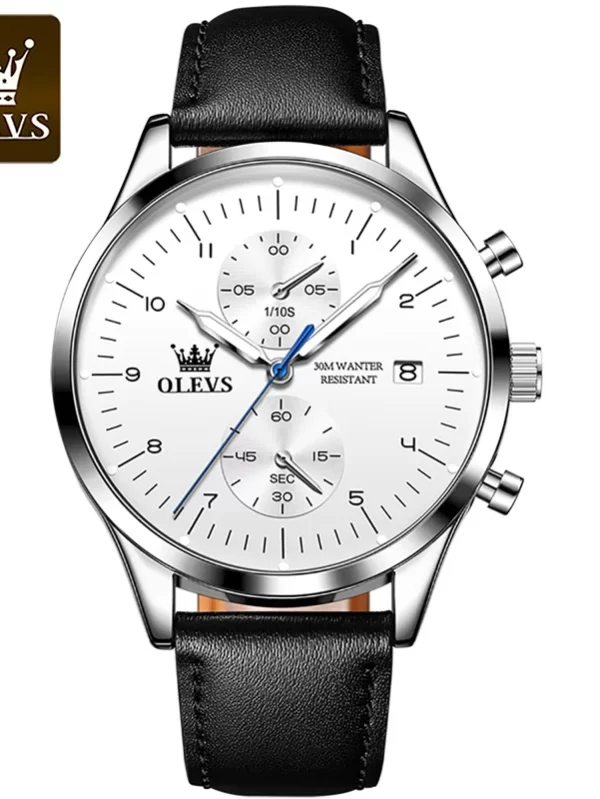 OLEVS Watches for Men Original Brand Quartz Luxury Business Men's Watch Waterproof Luminous Date Fashion Chronograph Wristwatch