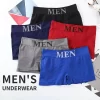 Roupa interior esportiva respirável meados ascensão masculina, cuecas boxer sem costura, tamanho único, cuecas adolescentes confortáveis, plus size, atacado, 5pcs