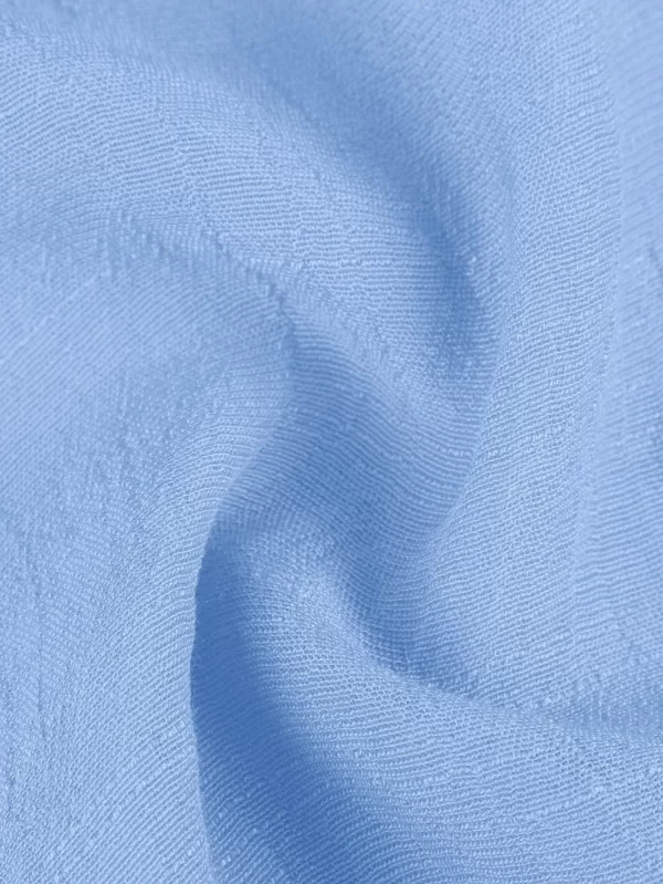 2024 Hot Sexy Beach Loose Elegant Shirt Dress Swimsuit Cover-Ups Tops Fashion Casual Solid Color V Neck Beach Dress Sundress - Image 6