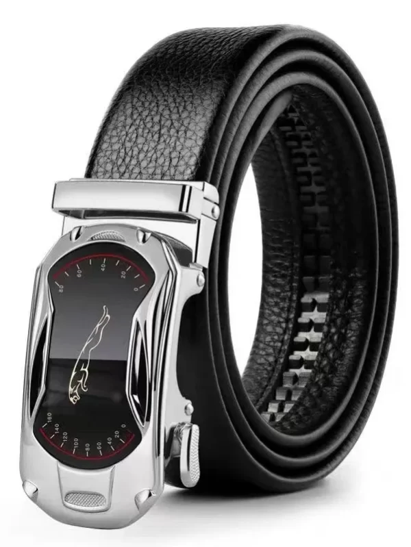 105 130 140 150 160 170cm Plus Size Leather Belt Metal Alloy Automatic Buckle Brand Luxury Designer Waist Belts for Men Jeans - Image 2