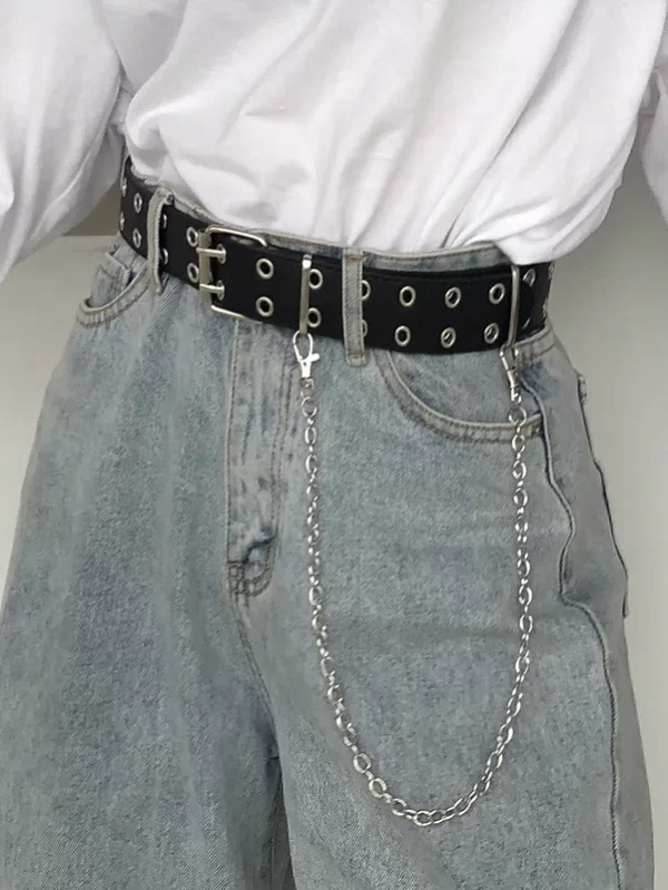 Punk Fashion Eye Belt Men's and Women's Fashion Street Hip Hop Chain Decorative Belt