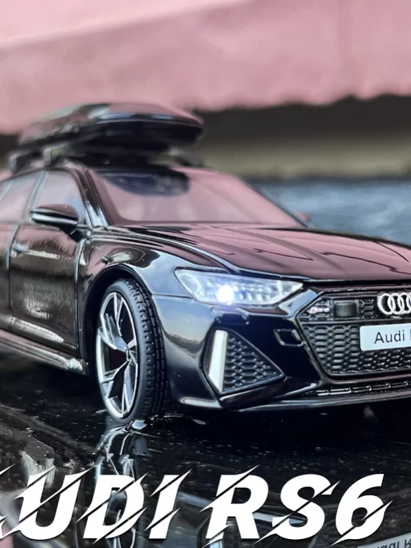 1/32 Audi RS6 Avant Alloy Station Wagon Car Model Diecasts Metal Toy Sports Car Model Simulation Som e Luz Crianças Presentes
