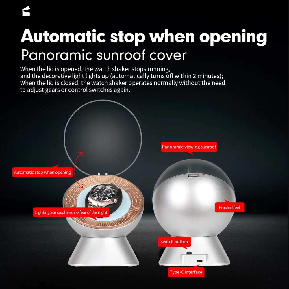 Automatic Watch Winder Silent Intelligent One-Button Operation Original Design - Image 3