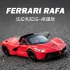 Convertible Ferrari Rafa Alloy Diecast Car Model, Metal Coleção, Decoração Toy, Kids Gifts, Simulação, 1:22