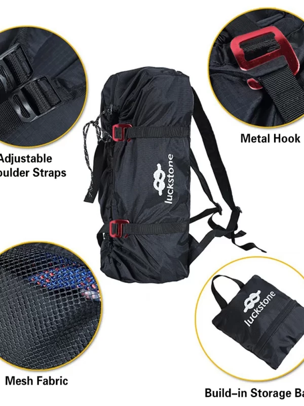 Outdoor Escalada Corda Bag, Folding, impermeável Escalada Equipamento, Bolsa para Camping, Montanhismo - Image 3
