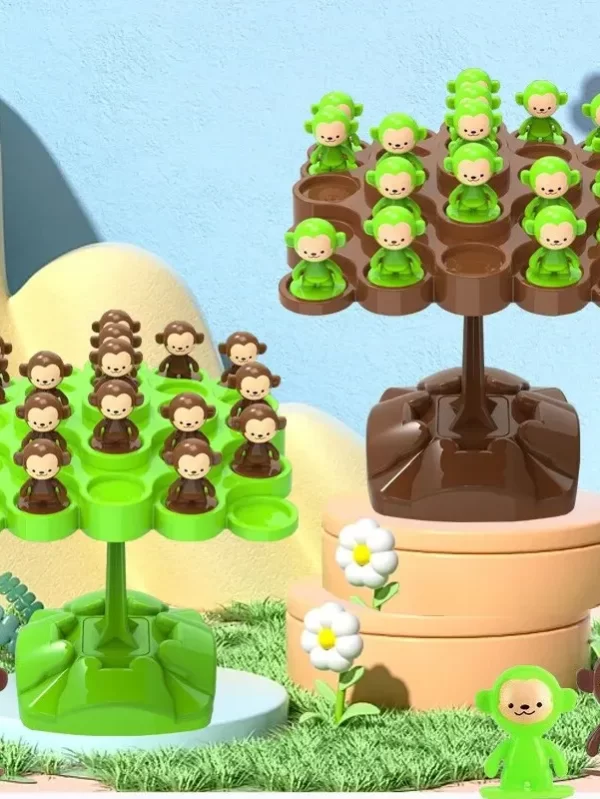 Monkey Balance Tree Focus Balance Training Children's Toys Folding Music Series Parent Child Interactive Board Game