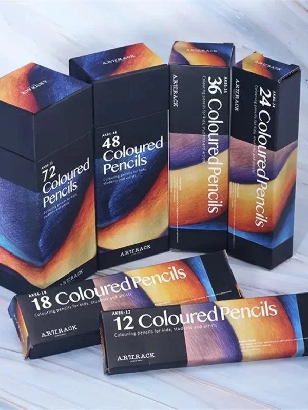 Vibrant Professional Color Oil Pencil Set - Smooth Blending, Hexagon Wooden Handles for Artists - Perfect for Sketching, Drawing