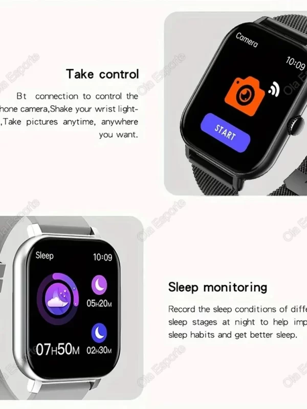 Xiaomi-relógio inteligente para homens e mulheres, 1.44 '', chamada Bluetooth, mostradores DIY, rastreador de fitness esportivo, relógios de freqüência cardíaca, novo, 2022 - Image 5