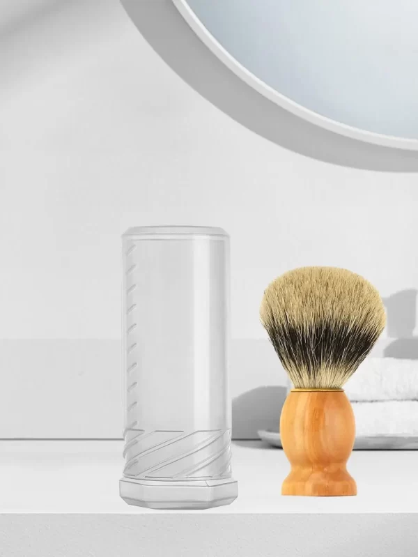 Viagem Shaving Brush Case para Homens, Beard Brush Holder, Altura ajustável, Container Tube, Pai, Pai, Birthday Party