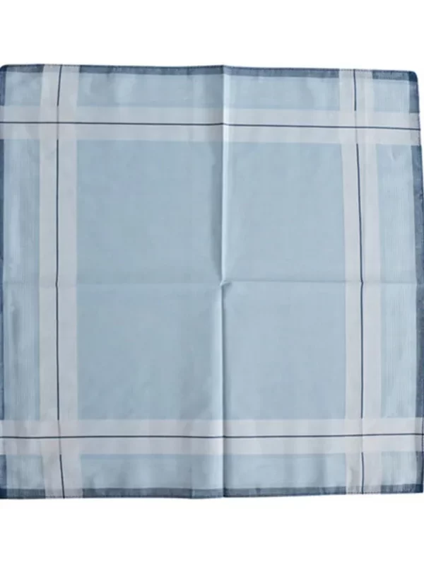 Lenço Quadrado Listrado Clássico para Homens, Lenço, 100% Algodão, Bolso Empresarial, Presente de Festa de Casamento, 40x40cm, 3Pcs - Image 4