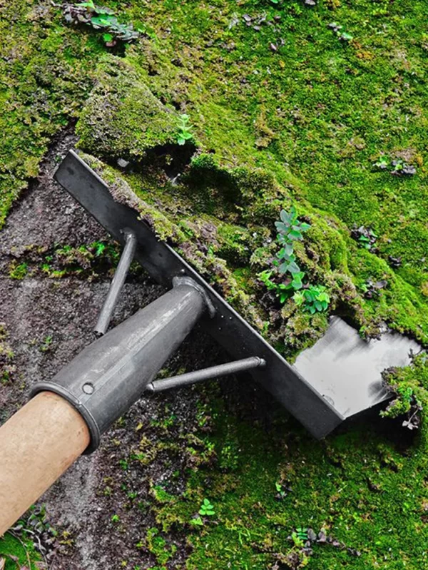 Steel Flat Shovel Multi-Functional Garden Scraper Shovel Rust Resistant Farm Weeding Planting Shovel for Digging in Garden Beds - Image 5