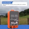 10KM Electric Fence Energizer 2.5 Joule With LCD Display 2.5 Joule 12V Energizer Controller for Farm Livestock Cows Cattle Horse