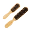Javali Escova De Limpeza De Cerdas Para Homens, Cabeleireiro, Escova De Barba, Barbeiro Anti Estático, Pente De Cabelo, Ferramentas De Barbear