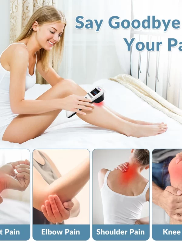 ZJZK-Equipamento de Fisioterapia a Laser Frio Massageador de Costas e Pescoço, Máquina de Relaxamento Muscular, Novo, 4Pcs * 808nm - Image 4