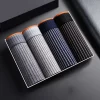 4pcs Homens S Calcinhas Meninos Homem Algodão Boxer Calças Shorts Antibacterianos Homens S Boxers Shorts Cabeça Verão