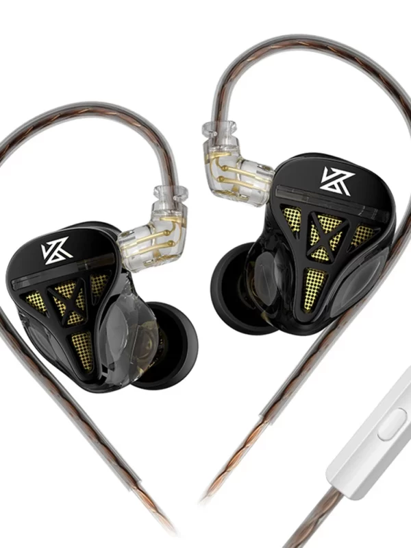 KZ-DQS fone de ouvido com fio, cancelamento de ruído, baixo Earbuds, esportes, jogo, música, profissional, monitor, 3.5mm plug - Image 4