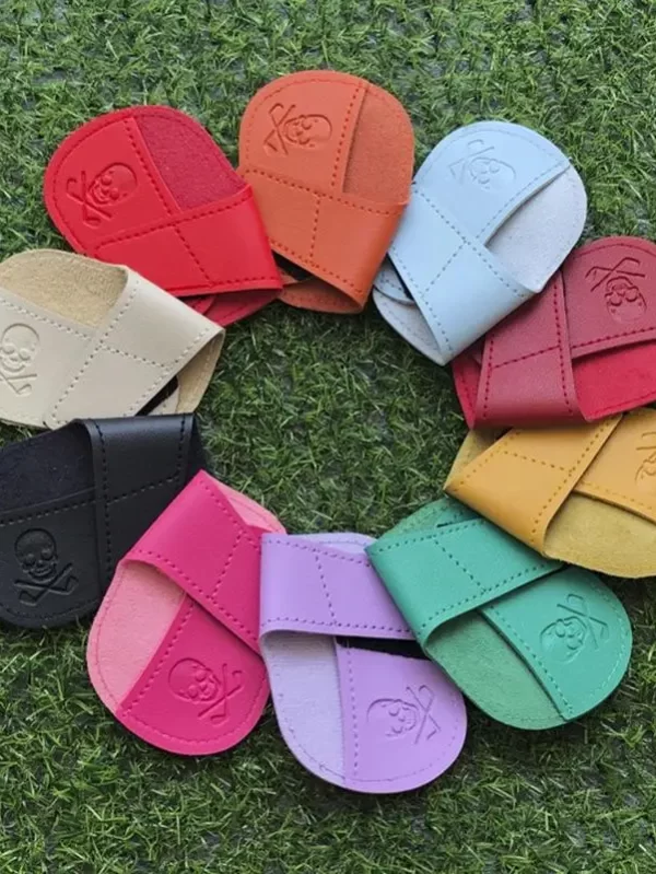 Impermeável PU couro Crânio Golf Ferro Cobre, Golf Putter Headcover, Club Head Protective Case, Head Proteção, 10Pcs