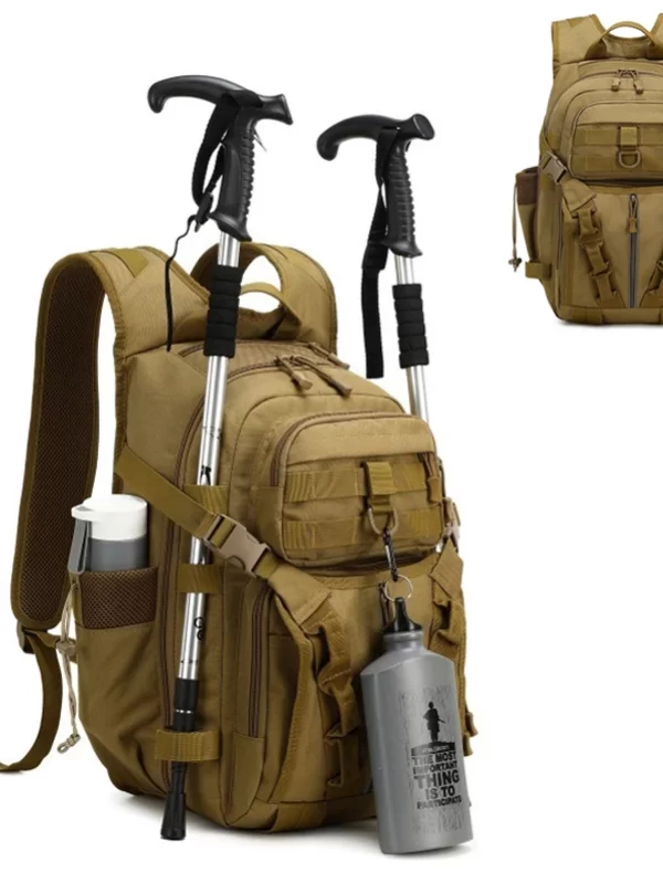 Mochila multifuncional ao ar livre com vários compartimentos, mochila tática de montanhismo, mochila masculina de pesca, 20L