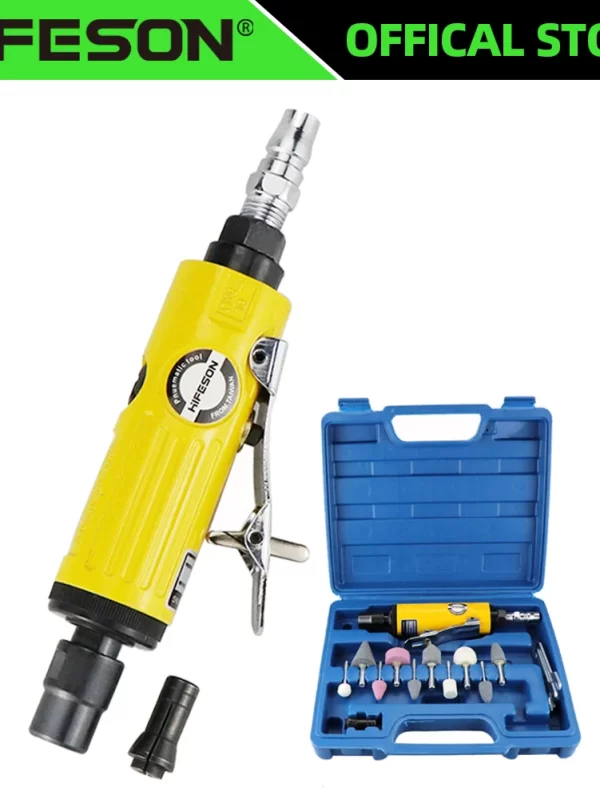 HIFESON 1/4" Pneumatic Die Grinder Air Die Grinder Grinding Mill Engraving Tool Polishing Machine for Pneumatic Tools