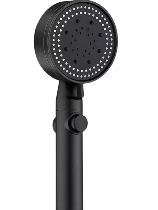 For smart bathroom accessories Black shower heads high pressure Shower Head Handheld Water Saving Shower Head Rust-proof Tool - Image 6