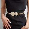 Cintura Chain cinto de metal feminino, Mulheres