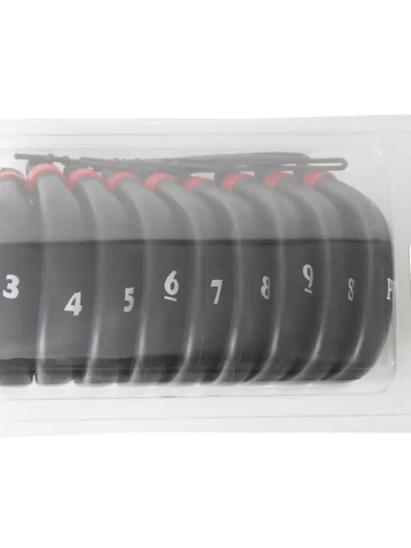 Tampa protetora Sock para Golf Club, Iron Club Acessórios, PVC, 9 Pcs por Set - Image 6