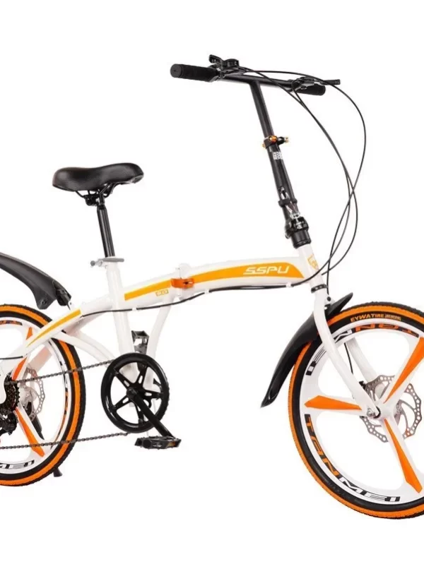 FJ Durável Bicicleta Dobrável para Adultos, Velocidade Variável, Freio a Disco Duplo, Liga de Ciclismo, Roda Integrada, 20 Polegada, ao ar livre - Image 5