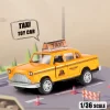Carros para Crianças, Carros de Liga Clássicos, Modelo Metálico, Decoração de Carro, Brinquedos de Som e Luz, 1:36