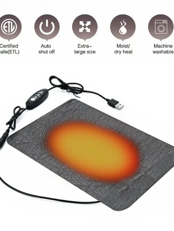 USB Home Aquecimento Mat para Pet, aquecedor elétrico de cama, cobertor, Hot-Compress, 3 modos