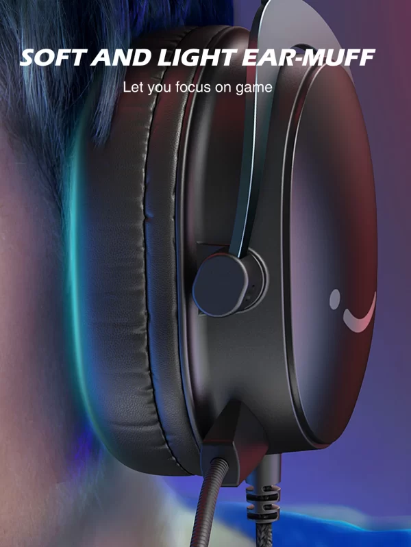 FIFINE-7.1 Fone de ouvido surround com controle de volume, fone USB, controle de volume, mudo, 3,5mm, PC, Mac, PS4, PS5, Mixer-H9 - Image 5