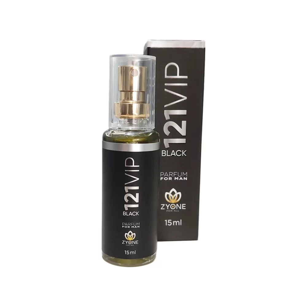 Perfume Masculino Zyone 121 Vip Black 15ML Eau de Parafum Alta Fixação Importado Envio Nacional - Image 3