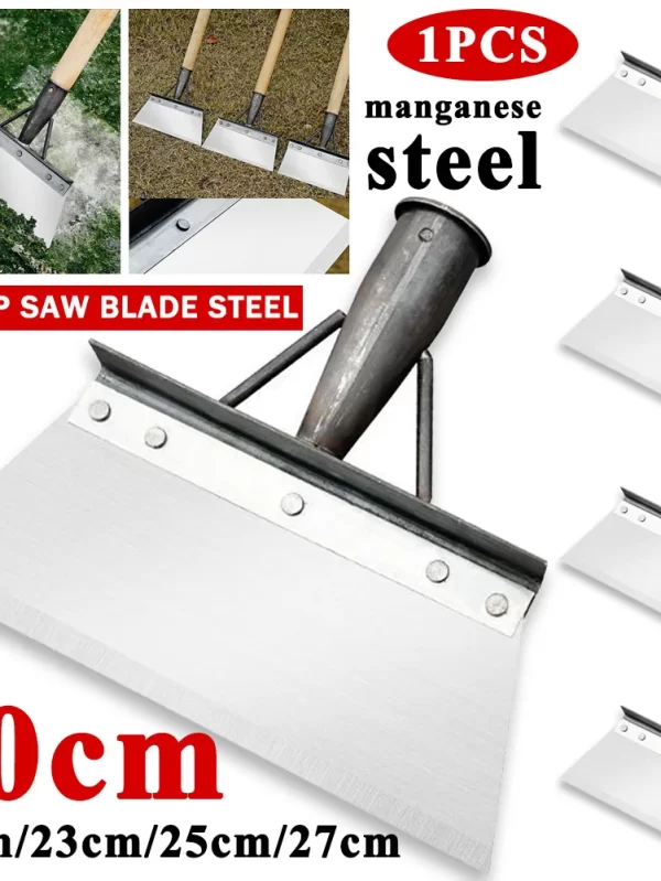 Steel Flat Shovel Multi-Functional Garden Scraper Shovel Rust Resistant Farm Weeding Planting Shovel for Digging in Garden Beds