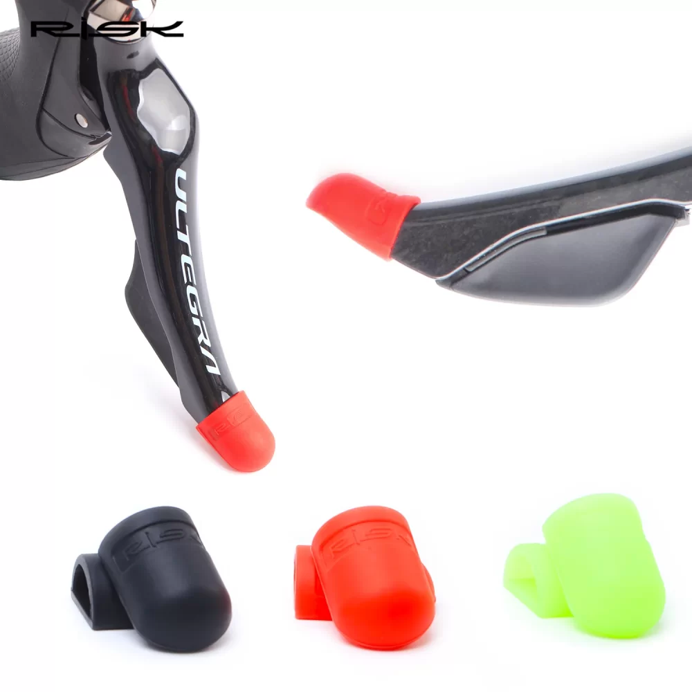 2 pçs silicone anti-pular bicicleta guiador fita plug anel fixo bicicleta de estrada deslocamento lidar com proteção capa antiderrapante ciclismo accessor - Image 5