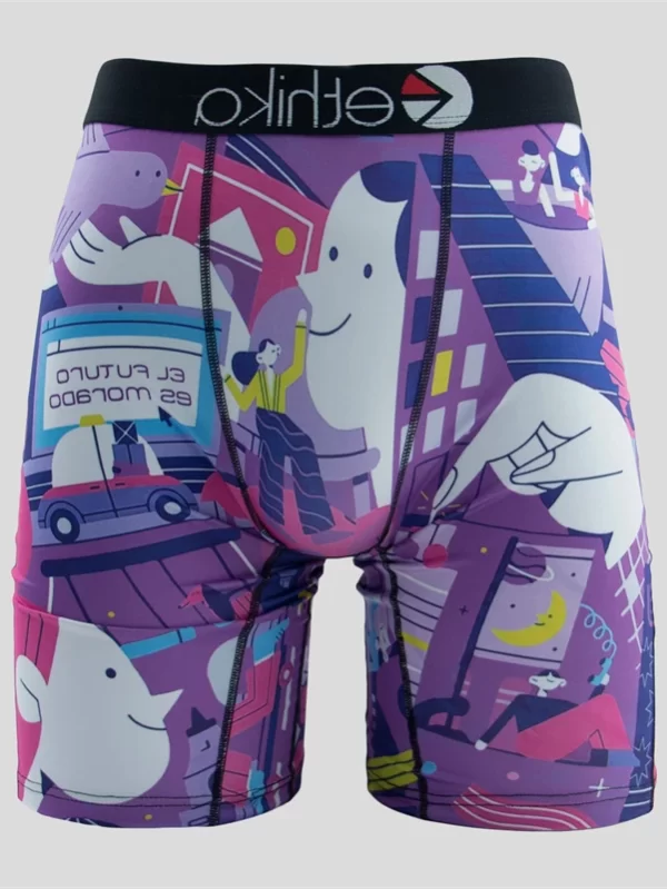 Roupa Interior Sexy Respirável dos homens, Calcinhas Masculinas, Lingerie Masculina, Cuecas, Moda Estampada Boxers Trunks, Plus Size, L-XXXL - Image 3