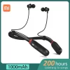 Xiaomi-I35 Fones de ouvido Bluetooth 5.1 com microfone embutido, fone de ouvido neckband, fone de ouvido estéreo, fones de ouvido esportivos, 200 horas