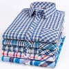 Camisa Oxford de manga curta masculina, 100% algodão, tamanho grande, fina, Social, Diariamente, Escritório, Passar roupa, Business, Casual, Verão, 8XL