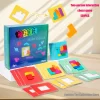 3D Two-person interactive Desktop Puzzle Game Tangram Math Toys Building Blocks Board Color Shape Game For Kids Gifts