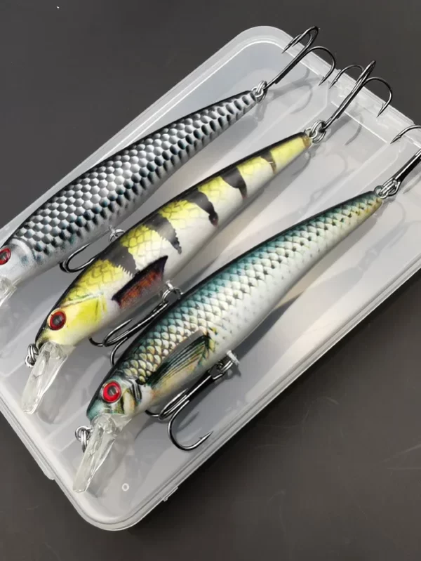 Impressão colorida afundando Minnow Fishing Lure, isca artificial, equipamento de pesca legal, 13g, 1pc, 3pcs - Image 3