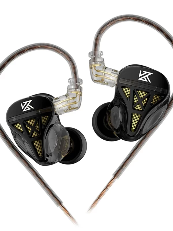 KZ-DQS fone de ouvido com fio, cancelamento de ruído, baixo Earbuds, esportes, jogo, música, profissional, monitor, 3.5mm plug - Image 5