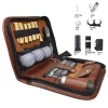 Multifunções PU Golf Carrying Bag, Golf Acessórios, Bolsa Set, Ferramenta, RangeFinder, Faca, Escova, Bola Clip, Tee, Kit
