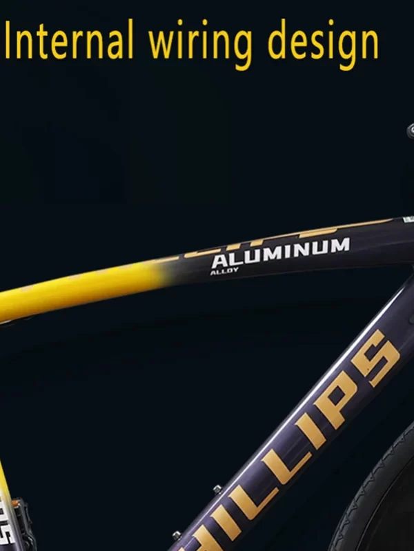 Integrado Brake Bicycle com Dual Disc Shifting, Road Bike, Corrida de Alumínio, Cidade Commuter, 60mm Altura Rim, 700C - Image 4