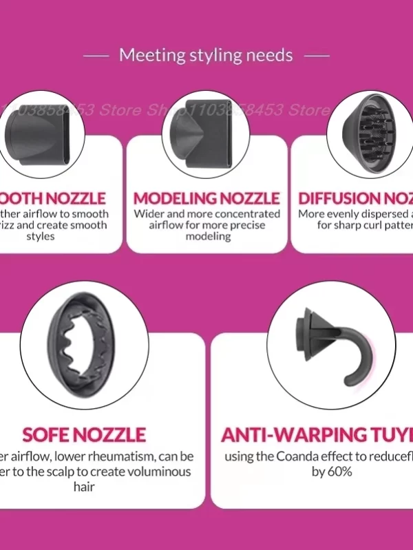 New Professinal Leafless Hair Dryer Negative Hair Care Quick Dry Home Powerful Hairdryer Constant 200 Million Anion Blow Dryer - Image 4