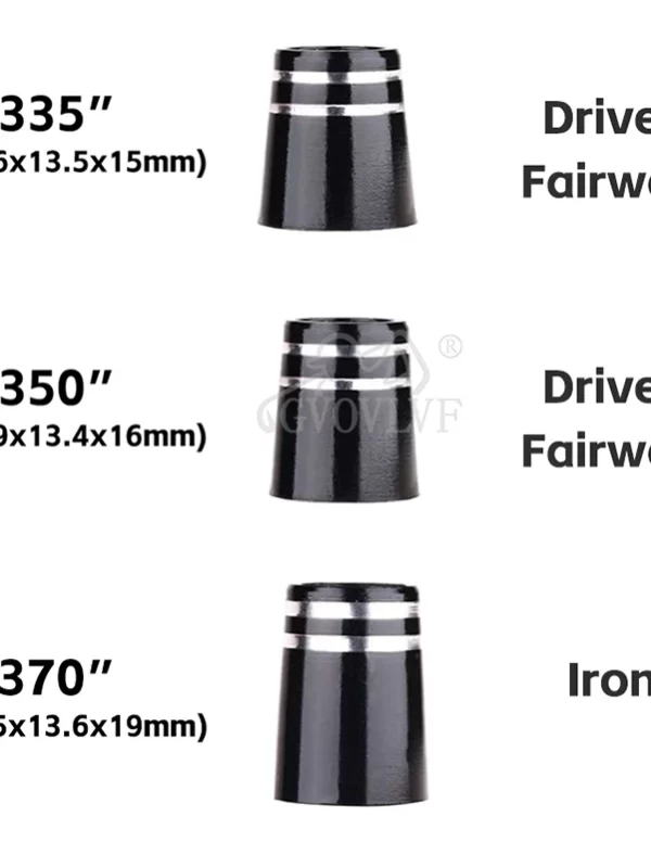 Virola de golfe com Anel Duplo Chrome, Fit Driver, Fairway Madeira, Ferro Acessórios, Tamanho 335 e 350,. 370, 10 PCes - Image 6