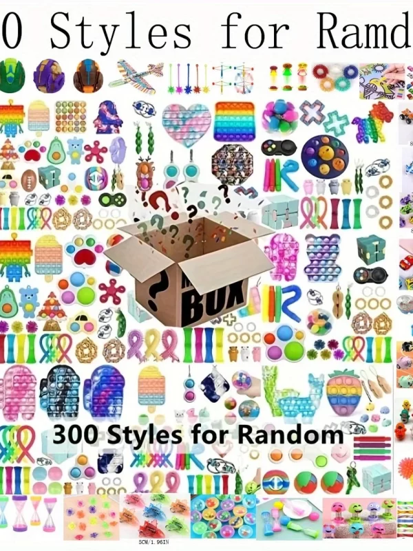 10-100pcs Random Fidget Toys Mystery Gifts Pack Surprise bag Fidget Set Antistress Relief Toys for kids party christmas