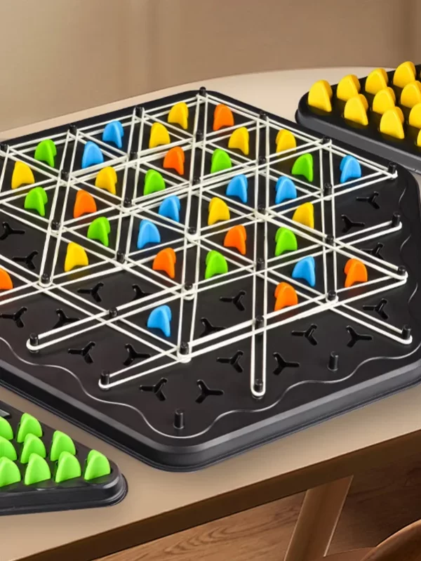 Interactive Battle Game Set para Família, Geometria Chain, Triangle Chess, Puzzle Game, Toy Game Board, Pensamento Lógico, Rubber Band Game, Party - Image 5