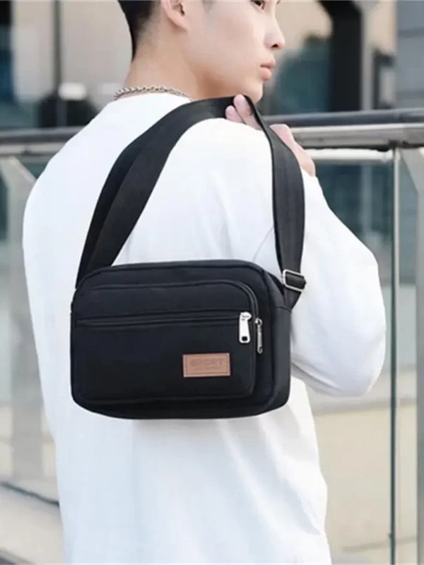 Bolsa de ombro pequena para homens, sacola casual de viagem, bolsa mensageiro de luxo, bolsa de alta qualidade, moda - Image 2