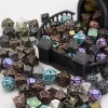 Cor aleatória Bulk Metal Dice, Dados poliédricos para D & D Pathfinder, Jogos de tabuleiro RPG, DND D4 D6 D8 D10 D % D12 D20, 1Pc
