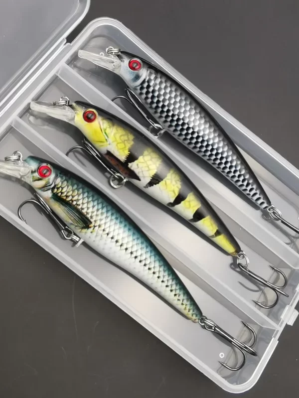 Impressão colorida afundando Minnow Fishing Lure, isca artificial, equipamento de pesca legal, 13g, 1pc, 3pcs - Image 2