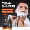 Creme Mousse de Barbear Masculino, Raízes de Barbear Suaves Limpa, Suaviza a Barba Suavemente, 60ml