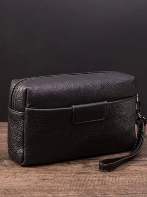 SENOFAN-Genuíno Couro Saco De Embreagem Para Homens, Saco De Embreagem, Saco De Embreagem, Saco De Aperto, Embreagens Coreanas Para Masculino, Autêntica Marca De Luxo